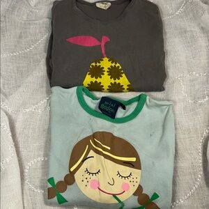Mini Boden bundle of 2 long sleeve tees with cute print 9-10y